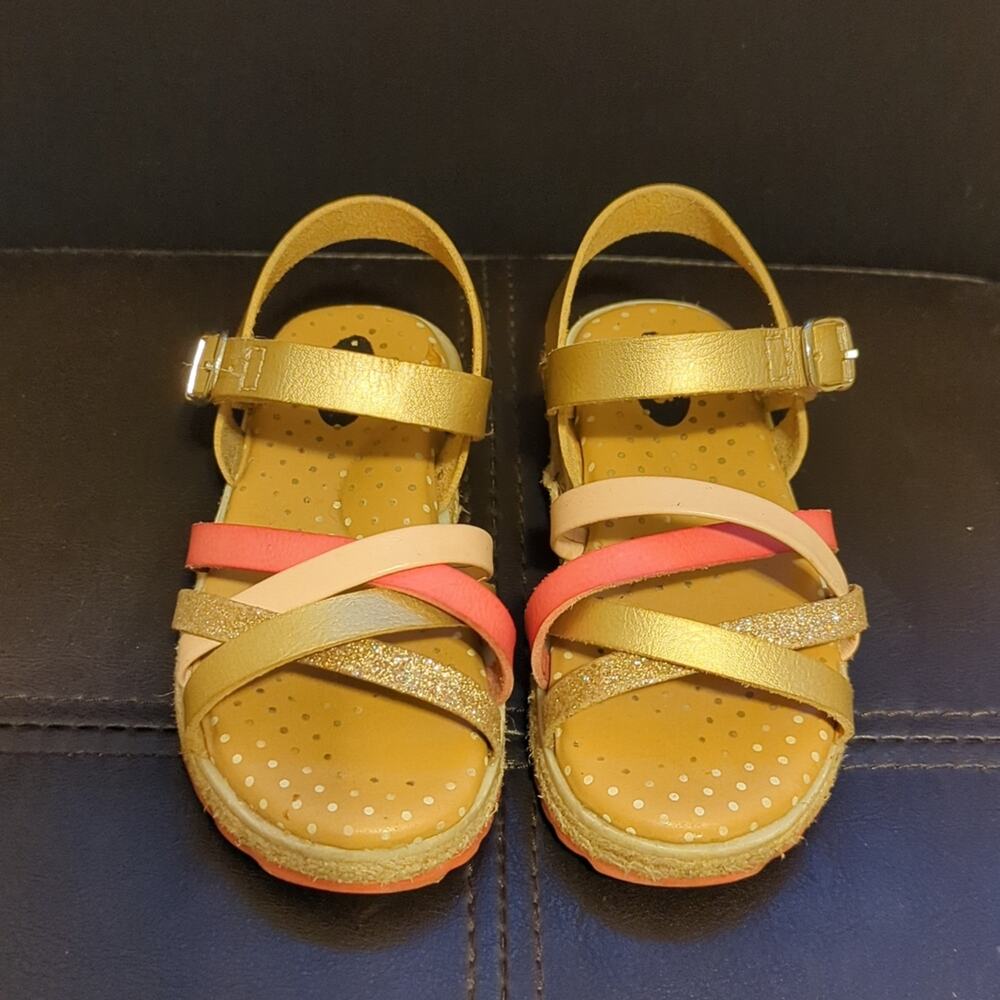 Dr. Scholl's Kids Espadrille Strappy Glitter Hook And Loop Comfy Sandals